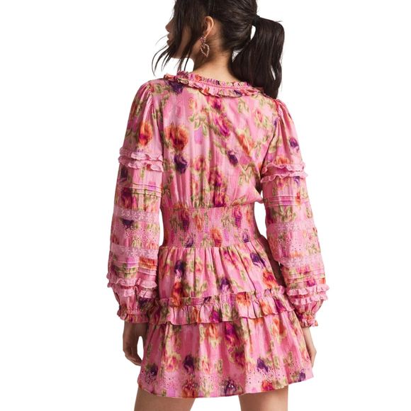LoveShackFancy Clarkie Mini Dress Floral, Embroidery, Lace, Ruffle Size- XS- NWT - Picture 3 of 5